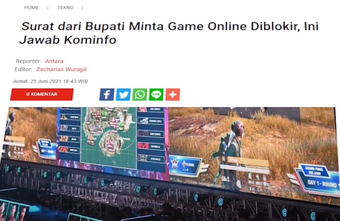 Setelah Jam Malam Diberlakukan, Warganet Desak Hapus Game FF dan ML